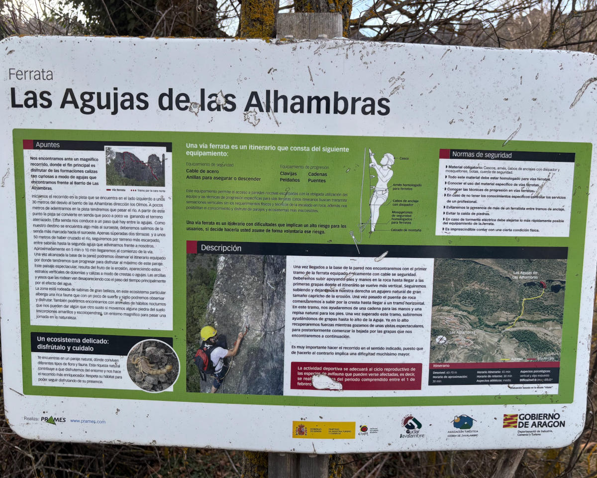 Vía ferrata las Agujas de las Alhambras